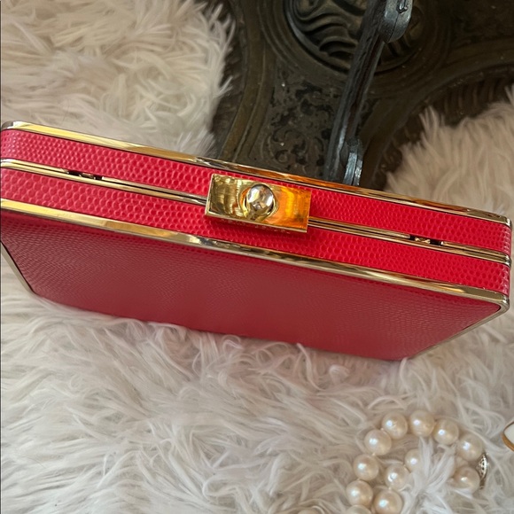 HENRI BENDEL Party Starter Box Clutch - Red